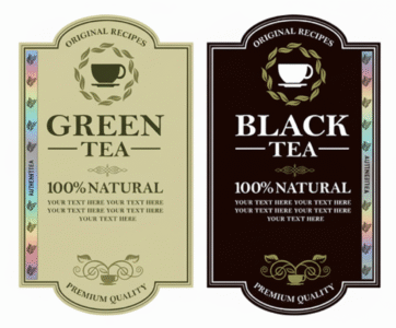 Security labels for tea packaging