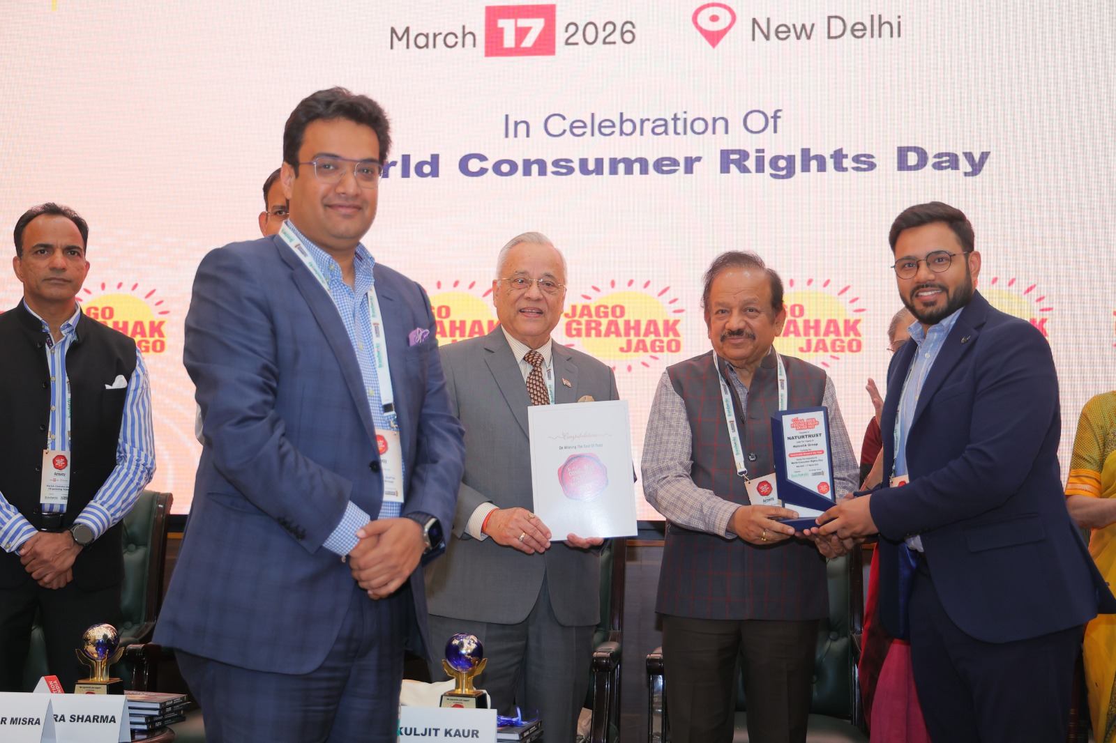 Team NaturTrust at the Most Consumer Friendly Brand Awards Ceremony 2026